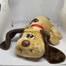 2020 POUND PUPPIES Brown Spots Large . Name Tag Red Collar Tan