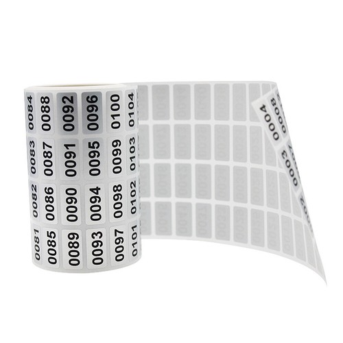 1-2000 Number Label Stickers Digit Inventory Tags Mark Self Adhesive Waterproof - Picture 2 of 4