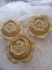 Cabbage Ceramic Lettuce Dish Bowl with lid, Spring Decor set of 3 cream,beige