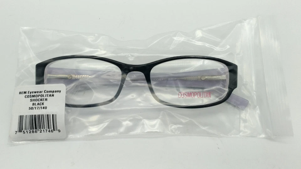 Monturas de gafas COSMOPOLITAN - SHOCKER, blanco negro (50-17-140) Foto 2 de 4