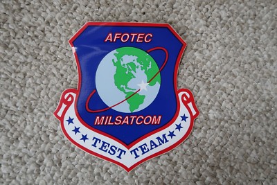 AFOTEC MILSTCOM TEST TEAM AF DECALS 6''X6'' MYLAR 