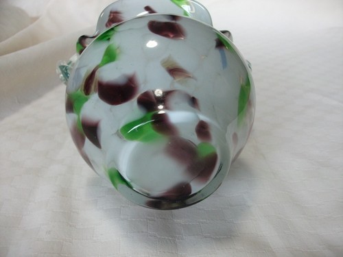 Vintage Hand Made Glass Posy Basket - Picture 5 of 7