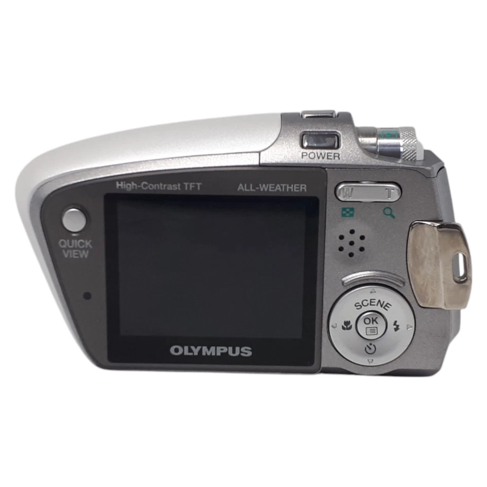 Olympus Stylus Verve 4MP 2x Zoom White Digital Compact Camera UNTESTED E5626 - Image 4 of 4