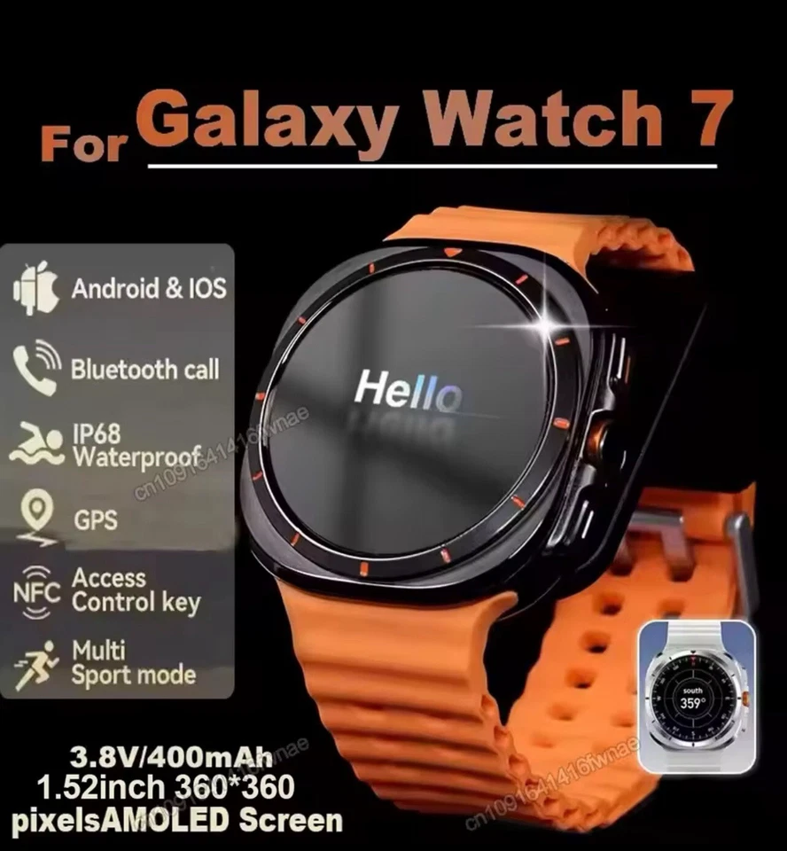  Watch 7 Ultra Smart Watch Men Outdoor Sport Man IP68 Upgraded Smartwatch - Image 2 of 4