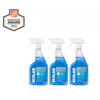 32 Oz. Ammonia-Free Pro Glass Cleaner and Multi-Surface Cleaner Spray Bottle for