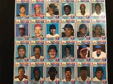 1988 CHEF BOYARDEE BASEBALL COMPLETE SET 24/24 UNCUT SHEETS MATTINGLY PUCKETT