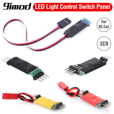 3x RC Car 3CH LED Light Control Switch Panel Lamp Controller Module for Traxxas