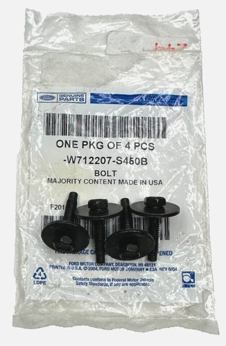 4 Genuine Ford Bolts W712207-S450B