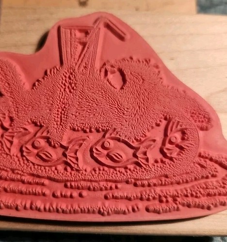 House Mouse " Bunny Cruise" Rubber Stamp. Floaty. Rubber HOPPER Comb-SHIP! NEW - Picture 8 of 8