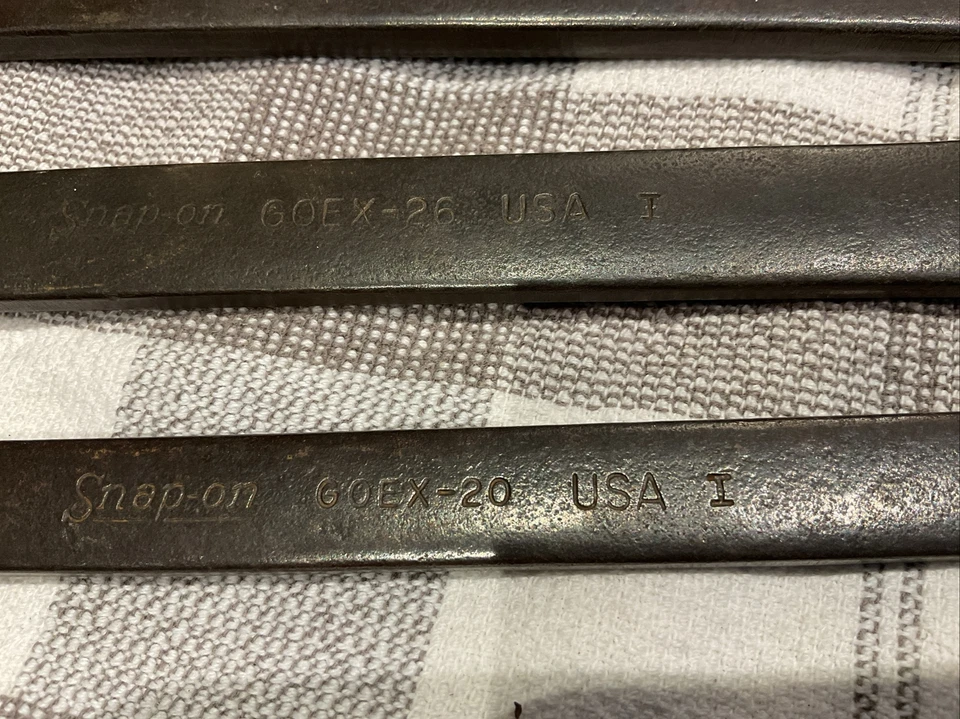 Juego de 8 llaves Snap On GOEX. Combo de caja abierta/12 puntos 5/8-1 1/4. Foto 2 de 4