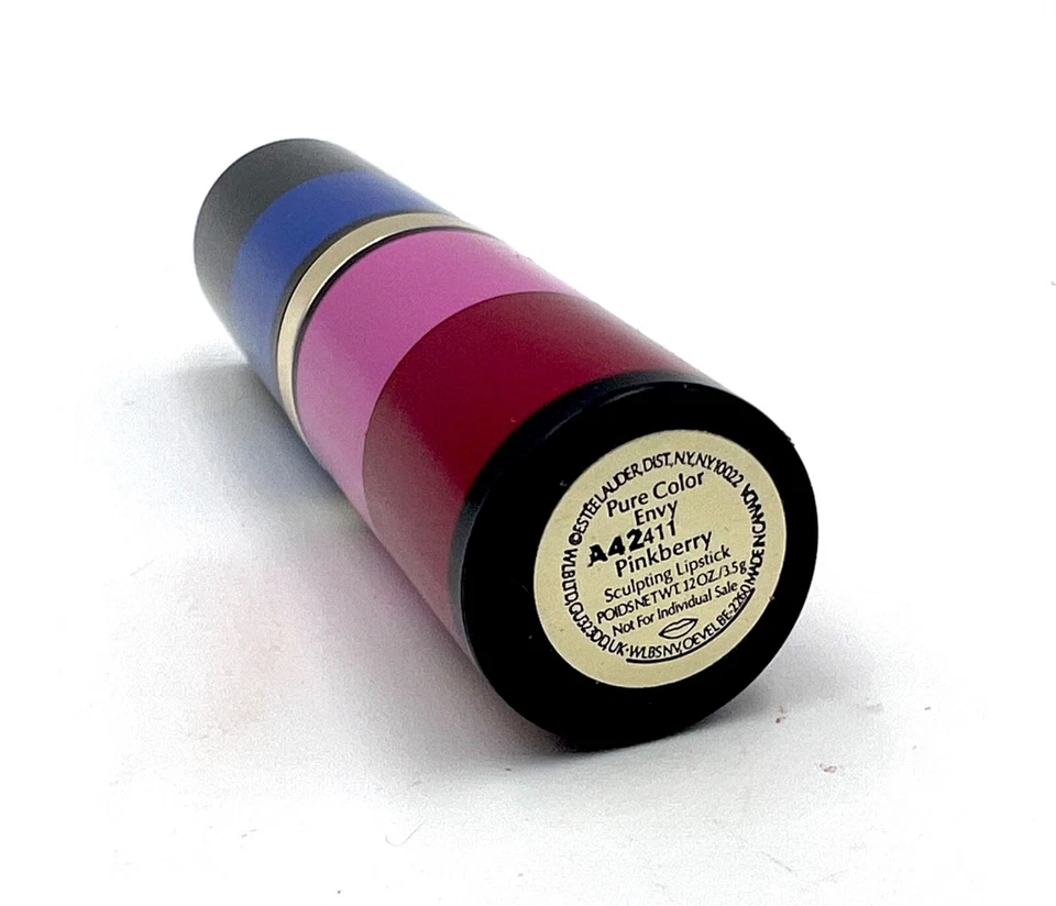 Lápiz labial Esculpido Estee Lauder Pure Color Envy ~ 411 Pinkberry ~ Tamaño completo Foto 2 de 4