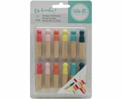We R Memory Keepers Oh Goodie! Vintage Wäscheklammern Papercraft Scrapbooking 