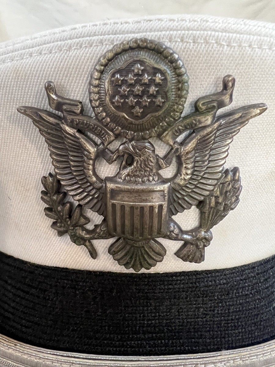 BANCROFT “U.S. MILITARY OFFICERS DRESS HAT CAP W/ INSIGNIA - SZ. 7