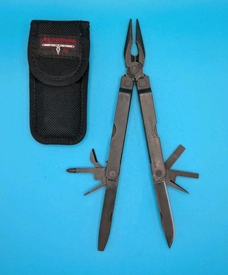 Leatherman PST Black Multi-Tool Nylon Sheath Retired Collectible USA