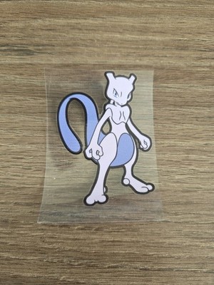 Pokemon Mewtwo UV DTF Decal Sticker Waterproof Raised Made In USA 