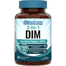 DIM Supplement 300mg for Women  Men, Estrogen Balance  Metabolism, Hormone ...