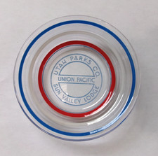 Union Pacific Railroad Utah Parks Co. Sun Valley Lodge Ashtray Vintage Trains