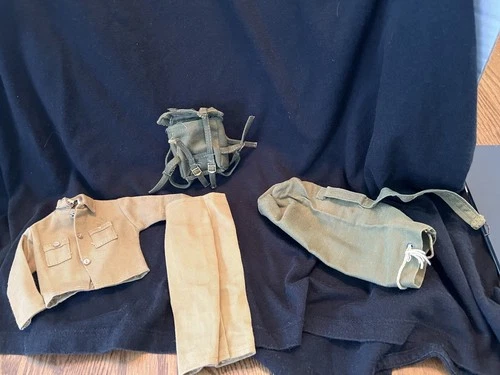 Vintage GI Joe, Duffle Bag, AT uniform and backpack