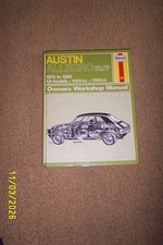Haynes Workshop Manual forAustin Allegro 1973 to 1982