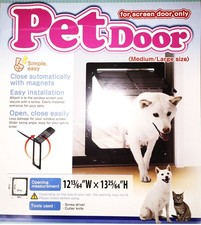 Takara Sangyo Screen Door Dedicated Dog Cat Entrance L Size For Medium Dogs 