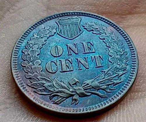 High Grade MS BU Proof  Like 1901 Indian Head Cent Red Blue Orange Amazing Color