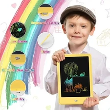 LCD Writing Tablet, 10 Inch Colorful Toddler Doodle Board Drawing Tablet, Erasab