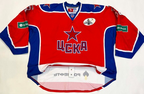 Lutch Authentic HC CSKA Moscow AMYOT #62 Game Hockey Jersey Sz 64 Red Russia