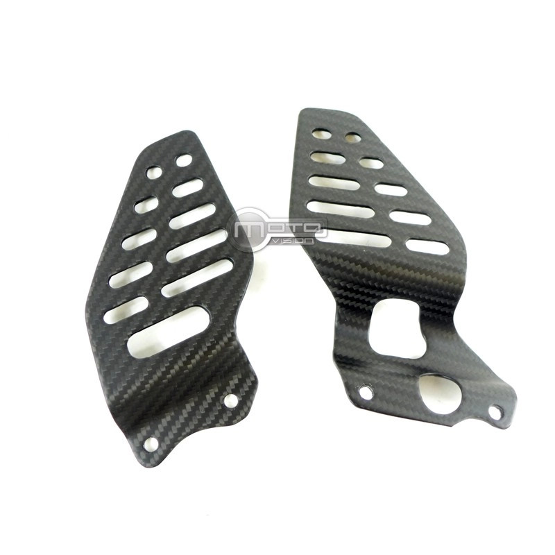 Repose pieds carbone Yamaha R6 2017 2018 2019 commande reculée accessoire moto piste - 3
