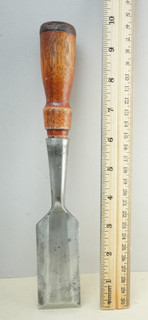 Old Collectible tools Vintage Stanley 1½" bevel edge socket chisel
