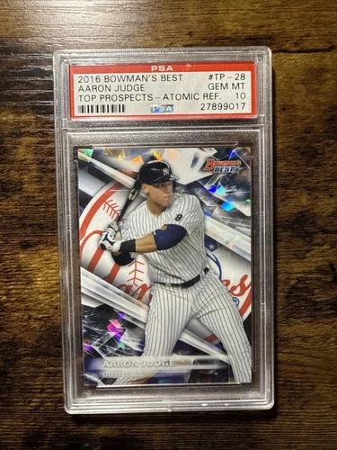 2016 BOWMAN’S BEST AARON JUDGE TOP PROSPECTS ATOMIC REFRACTOR PSA 10