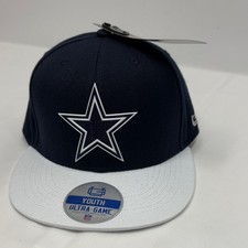 New Era Dallas Cowboys SnapBack hat Blue/White Star Logo NFL Cap youth Size New