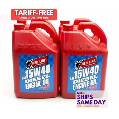 Redline Oil 21405, Set of 4 15W40 Diesel Oil Case/4- Gal Performance Racing Part