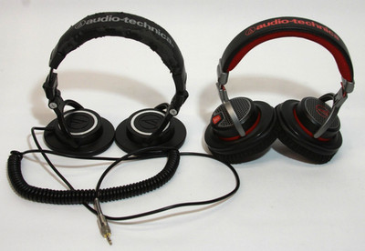 Audio-Technica Headphone Lot ATH-M50 ATH-PDG1 Gaming Studio Headsets Works