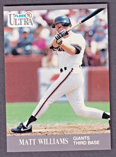 1991 FLEER ULTRA MATT WILLIAMS #331 SAN FRANCISCO GIANT BASEBALL CARD