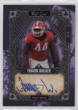 2022 5 Card Draw Rainbow Holo Foil - Purple /4 Travon Walker Rookie Auto RC 2b2. rookie card picture