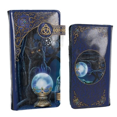 Nemesis Now B4005K8 Witches Apprentice Lisa Parker Embossed Purse 19cm Purple, P