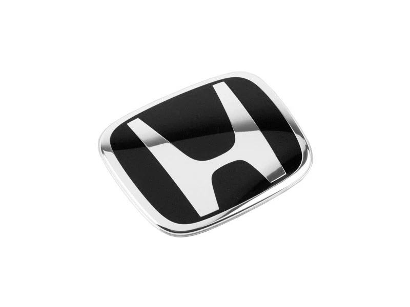 Emblema de insignia de dirección trasera delantera negra ECS RACING 3 piezas para CRV 2007-2011 Foto 4 de 4