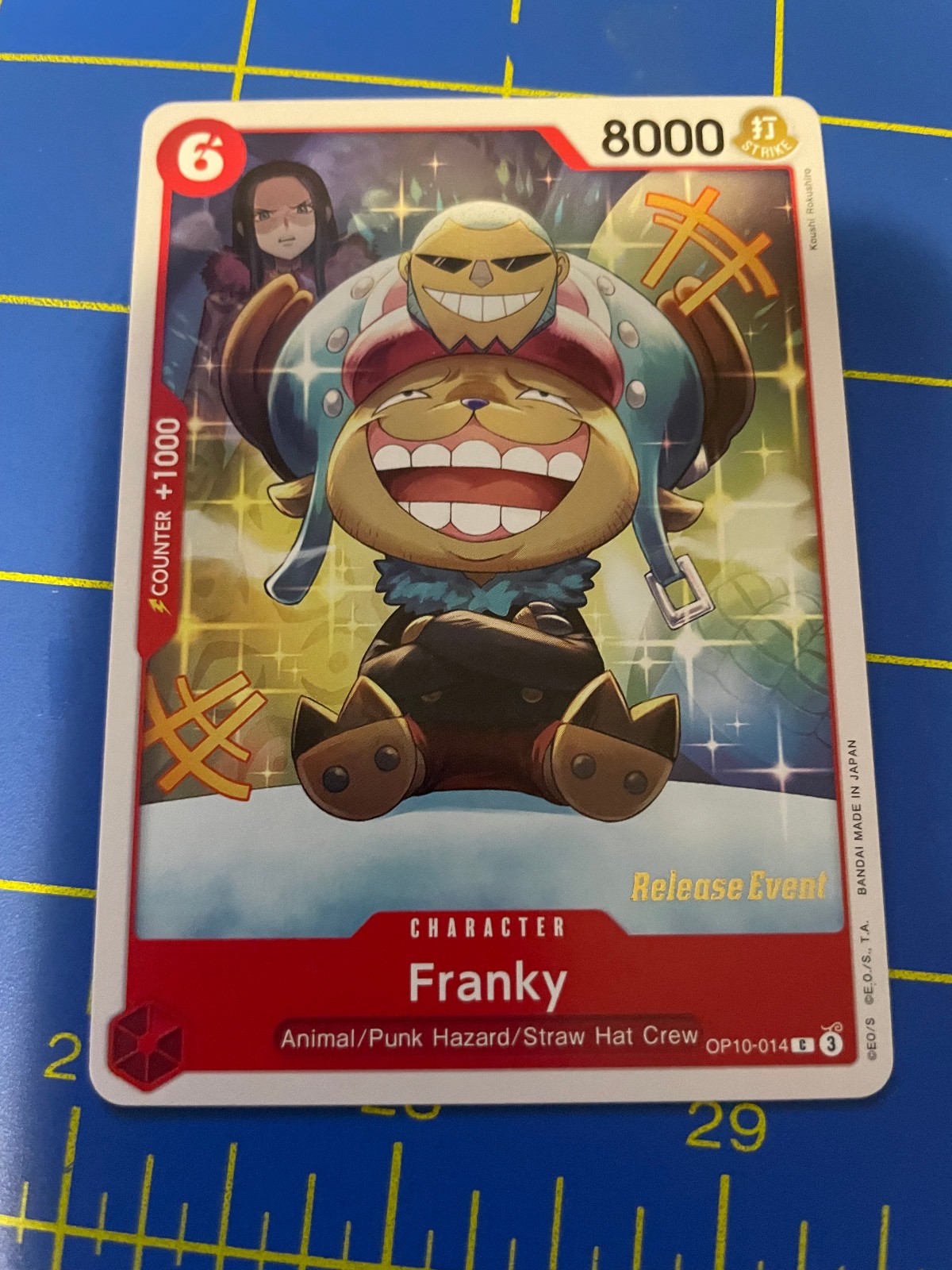 One Piece Card Game: Franky (014) OP10-014 Royal Blood Release Event Card