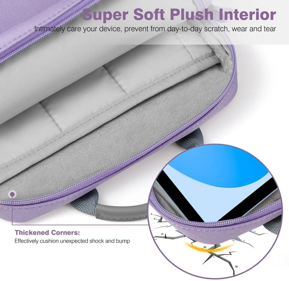 Dadanism 9-11 Inch Tablet Sleeve Bag with Shoulder Strap for iPad A16 11", 10th - Image 4 of 4