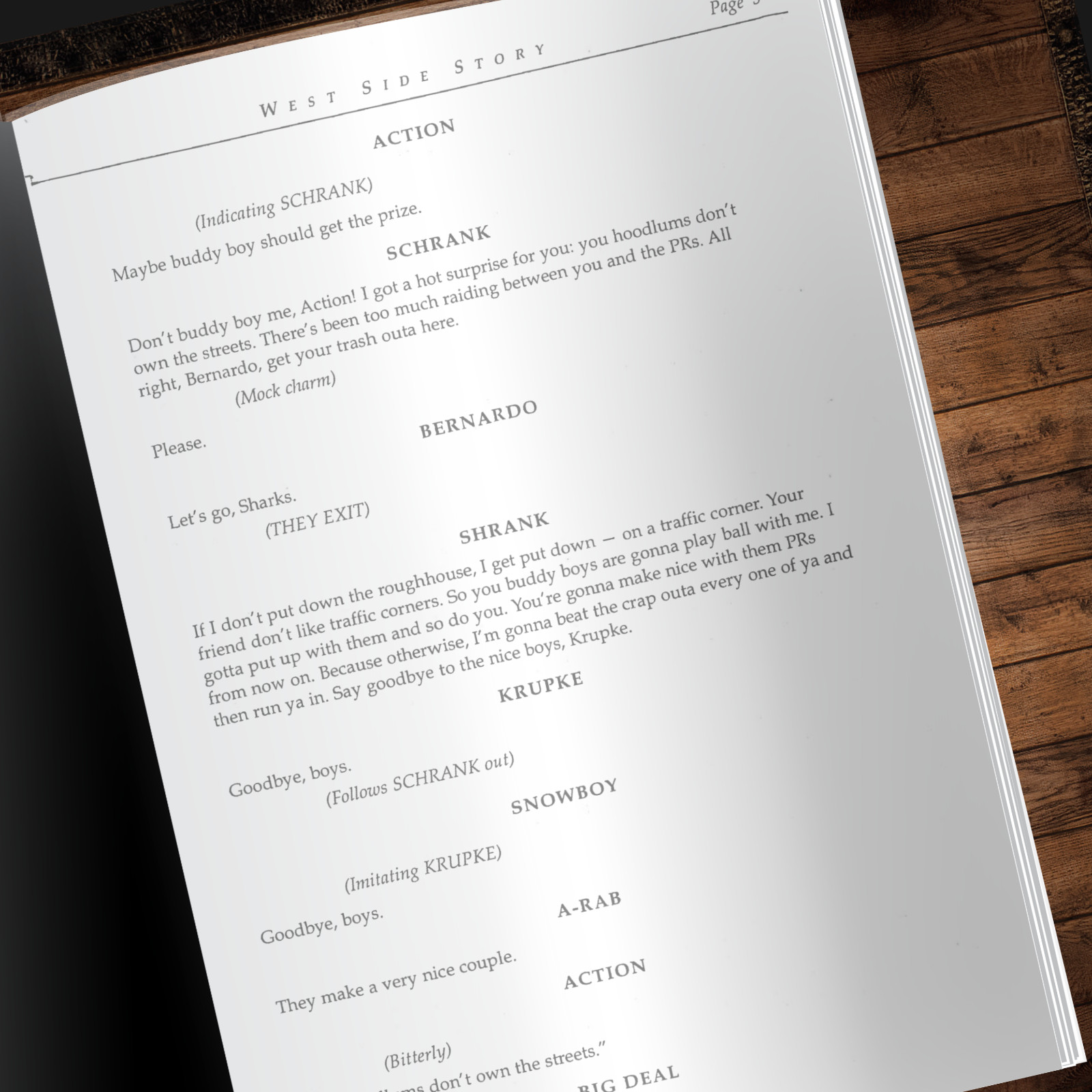 West Side Story Signed Autograph Script Reprints Broadway Musical Script 1957