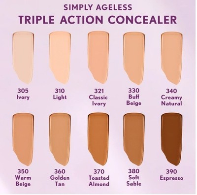 Covergirl Simply Ageless Triple Action Concealer MULTIPLE QTY LOTS!!~ YOU PICK ~