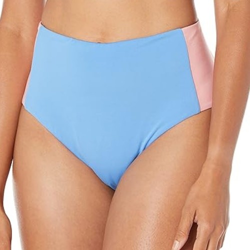 Bas Erin Colorblock rose bleu taille M taille haute rétro été neuf sans étiquette Carve Designs