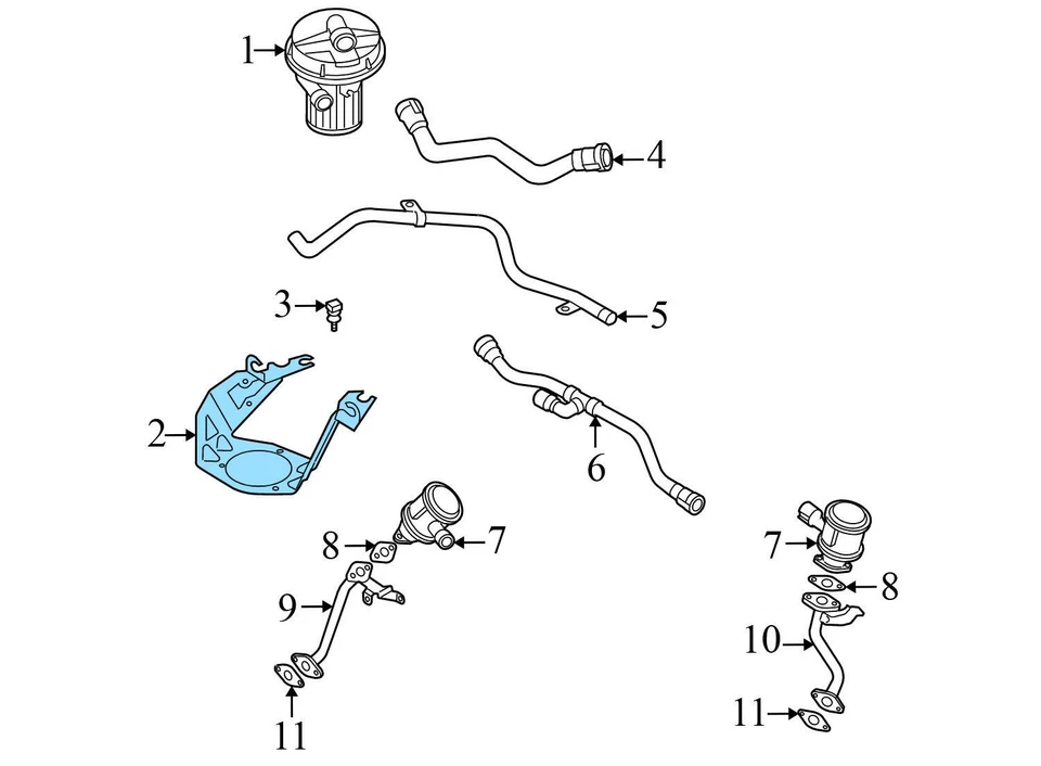 AUDI A8 QUATTRO 2004-2010 - Soporte de bomba de aire secundario 4E0906617A Foto 3 de 4