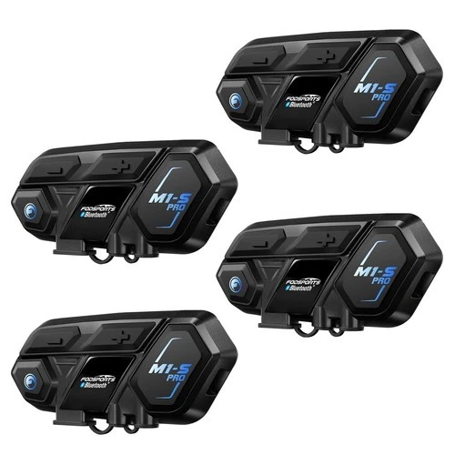 M1-S Pro 2000M Motorcycle Intercom Helmet Bluetooth Headset 10 Riders Interphone