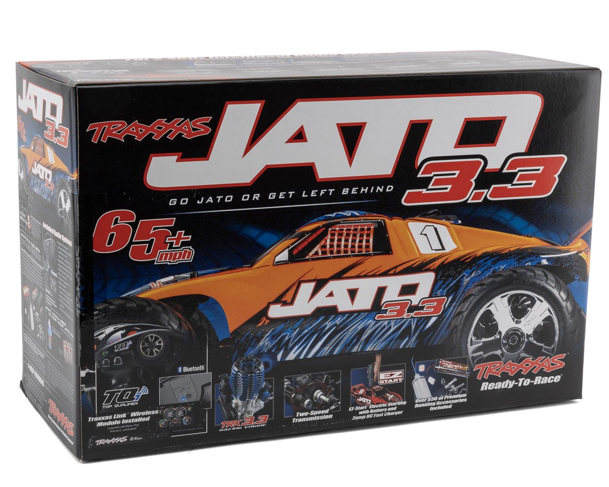 Traxxas Jato® 3.3 1/10 2WD RTR Nitro Stadium Truck (Red) w/TQi™ | eBay