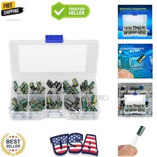 100pcs DIY High Grade Audio Capacitor Assorted Electrolytic Capacitors Kit 10...