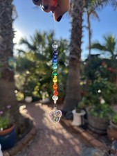 Swarovski Chakra Crystal Suncatcher, Handmade, Prisms