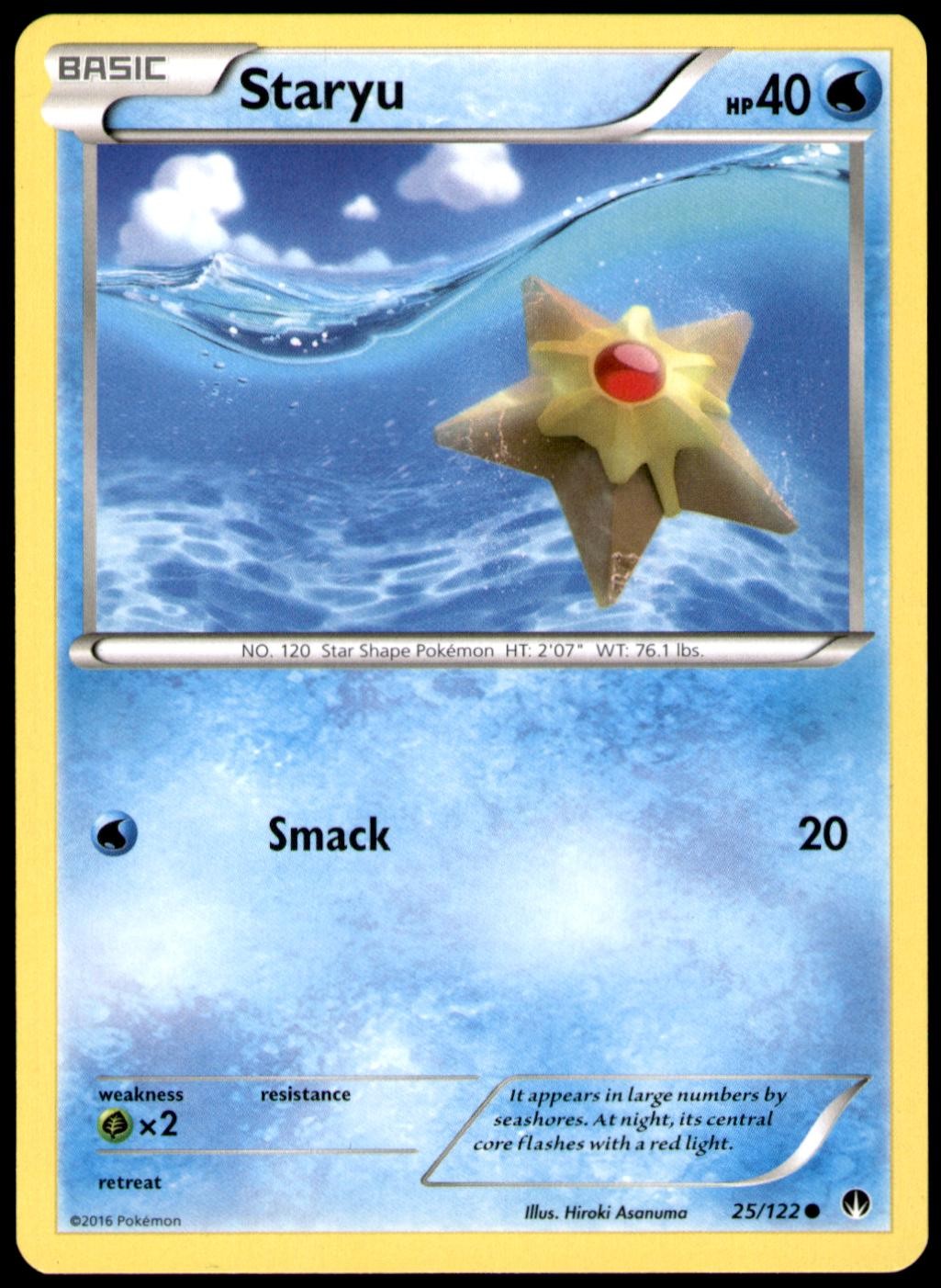 Staryu 25/122 Common BREAKpoint Pokemon Near Mint