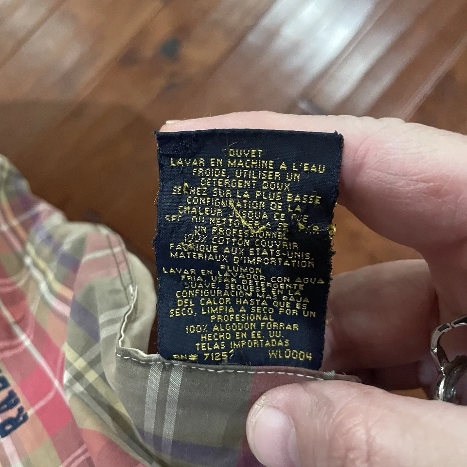 Funda nórdica reversible de mezclilla a cuadros Ralph Lauren Polo Home Foto 3 de 4