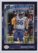 2024 Panini Donruss Optic Rated Rookie Purple Shock Prizm Braden Fiske #210 RC